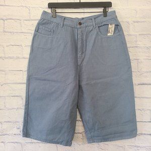 Vintage Bay Street Women High Waist Mom Denim Jean Shorts Size 16 Modest 80-90's